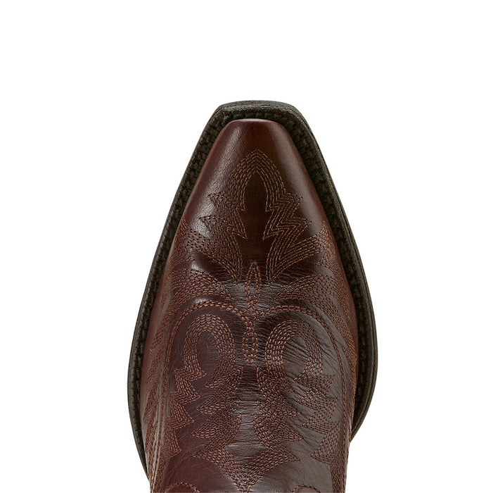 Ariat Womens Round Up Collins Brown Embroidered Vamp 13In Brown Embroidered Top Cowgirl Boots