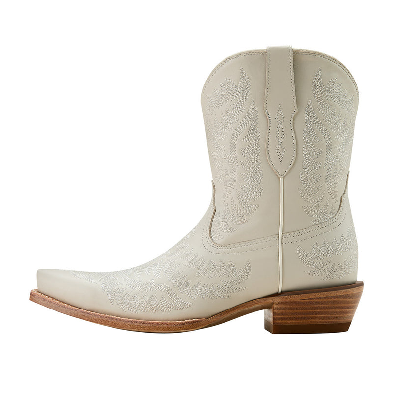 Ariat Women's Cate White Quartz X Toe Western Boot
