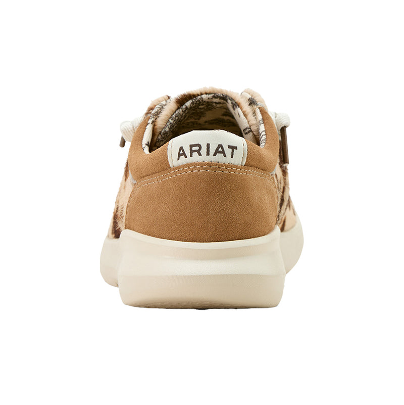 Ariat Womens Hilo Tan/White Hair Casual Shoe