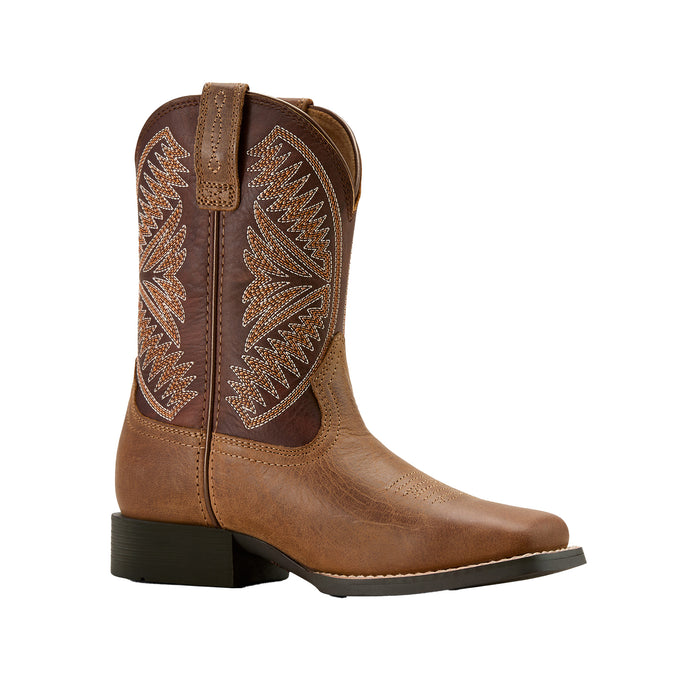 Ariat Kid`s Ruidoso Pearl and Chocolate Brown Boot