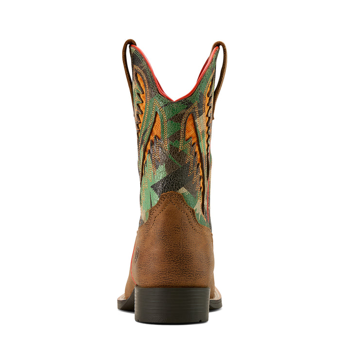 Ariat Kids Quickdraw Venttek Toasty Tan and Brushed Camo Boot