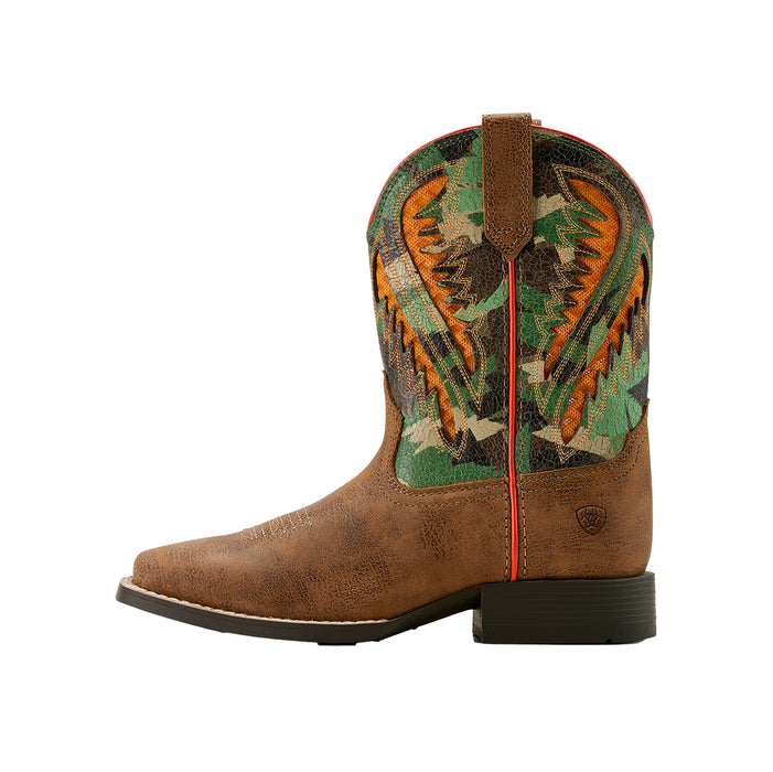 Ariat Kids Quickdraw Venttek Toasty Tan and Brushed Camo Boot