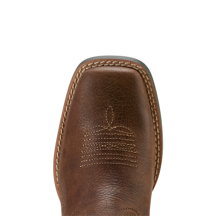 Ariat Kid`s Quickdraw Venttek Rich Clay and Turquoise Floral Emboss Boot