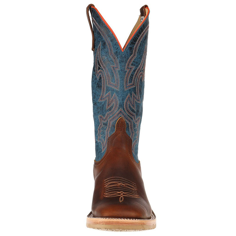Anderson Bean Men's Crazy Horse Leather Briar Vamp 13in. Blue Danube Top