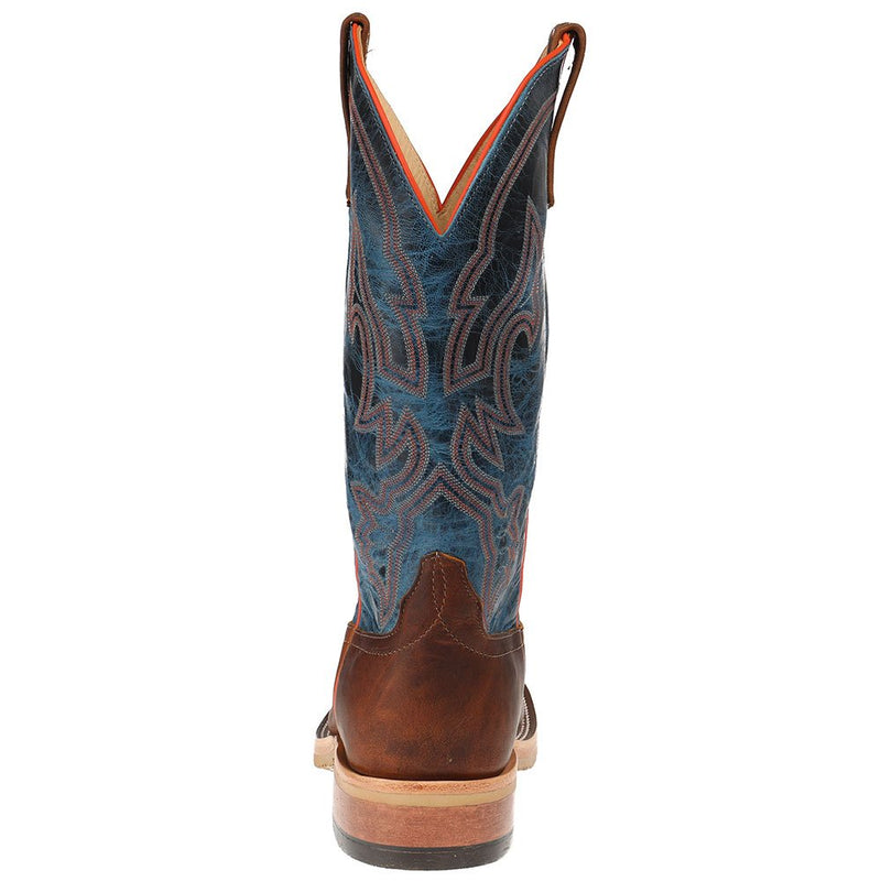 Anderson Bean Men's Crazy Horse Leather Briar Vamp 13in. Blue Danube Top