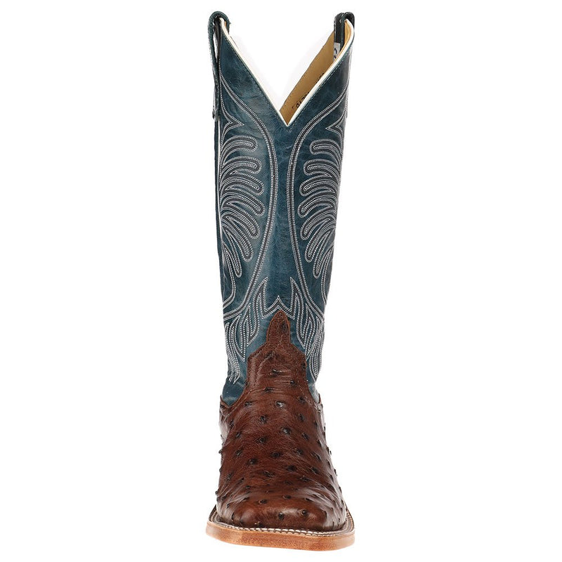 Anderson Bean Men's Kango Tobac Mad Dog Full Quill Ostrich Cowboy Boot