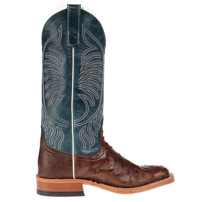 Anderson Bean Men's Kango Tobac Mad Dog Full Quill Ostrich Cowboy Boot
