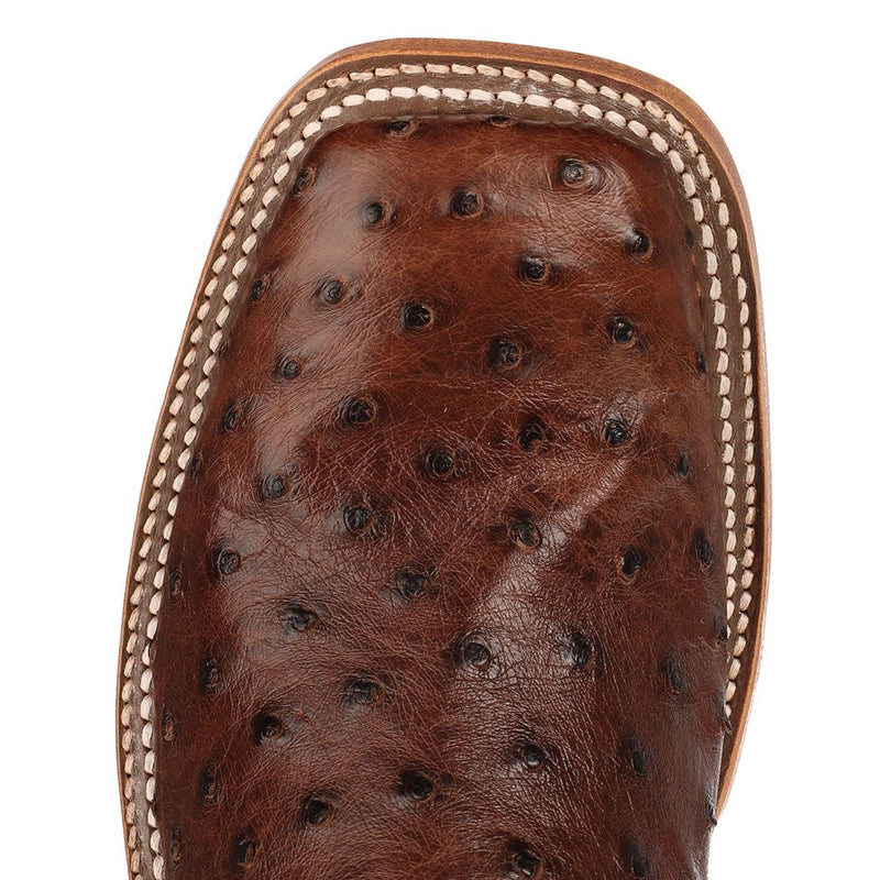 Anderson Bean Men's Kango Tobac Mad Dog Full Quill Ostrich Cowboy Boot