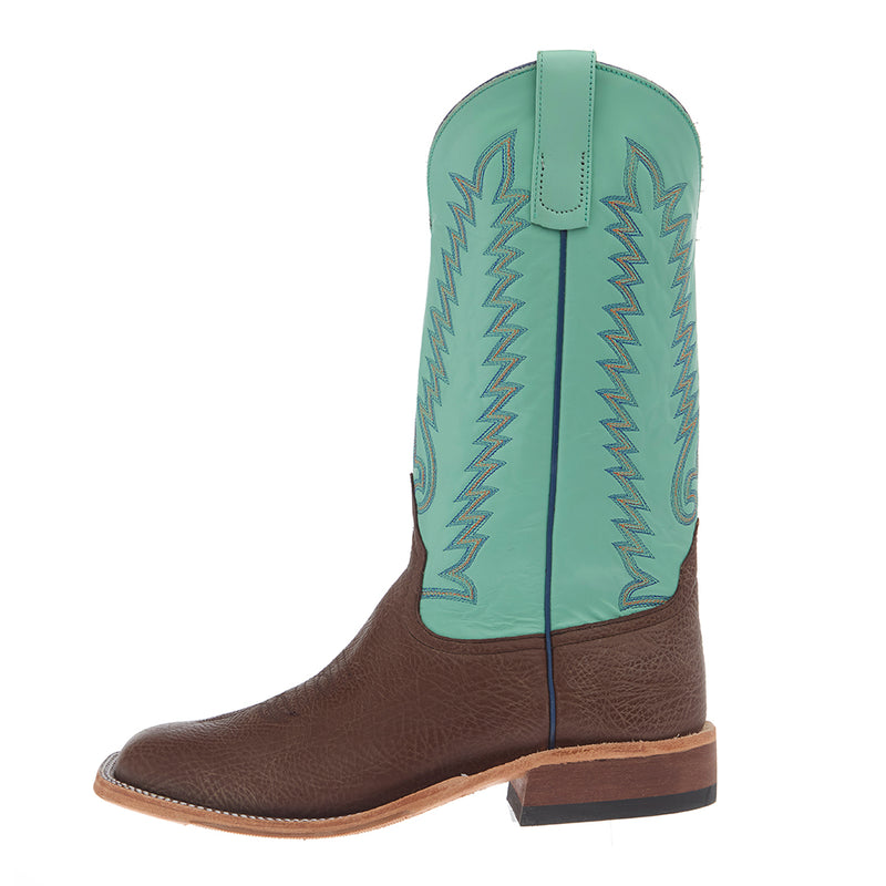 Anderson Bean Men`s Chocolate Shrunken Shoulder Vamp 13in Mint Glove Top Boot