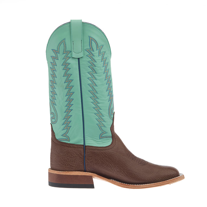 Anderson Bean Men`s Chocolate Shrunken Shoulder Vamp 13in Mint Glove Top Boot