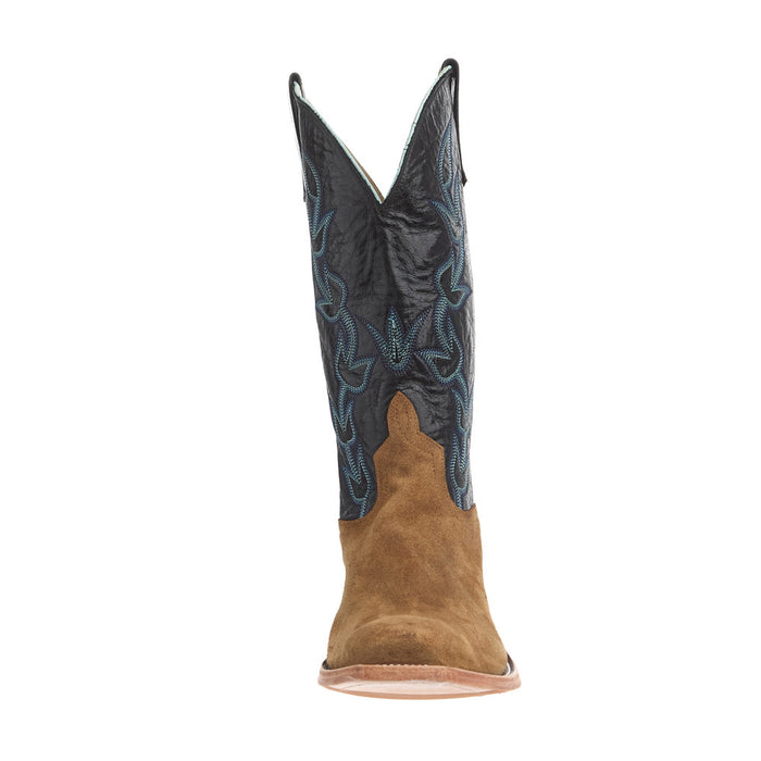 Anderson Bean Men's Sand Waxy Commander Reversed Vamp 13in Black Avatar Top Boot