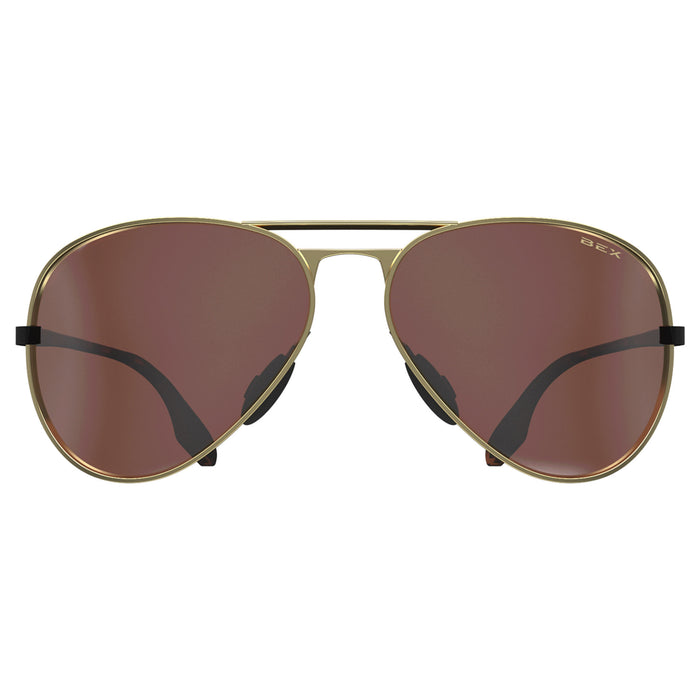 Bex Wesley X Gold and Brown Sunglasses