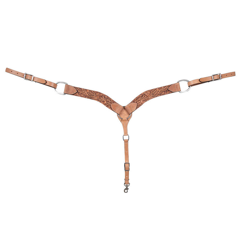 Cashel 2 1/4in Antique Leaf Breast Collar