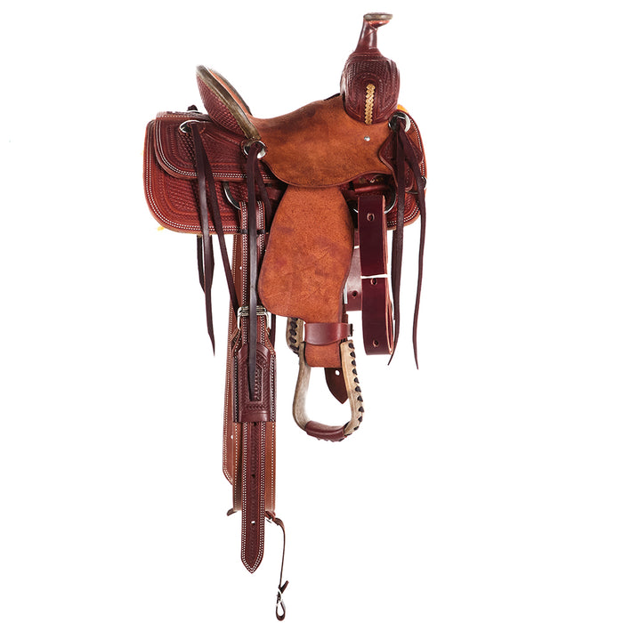 NRS 1/2 Breed Geo Stamp Kid Ranch Saddle