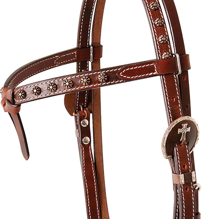 Cashel Company Tiefront Headstall with Antique Dots