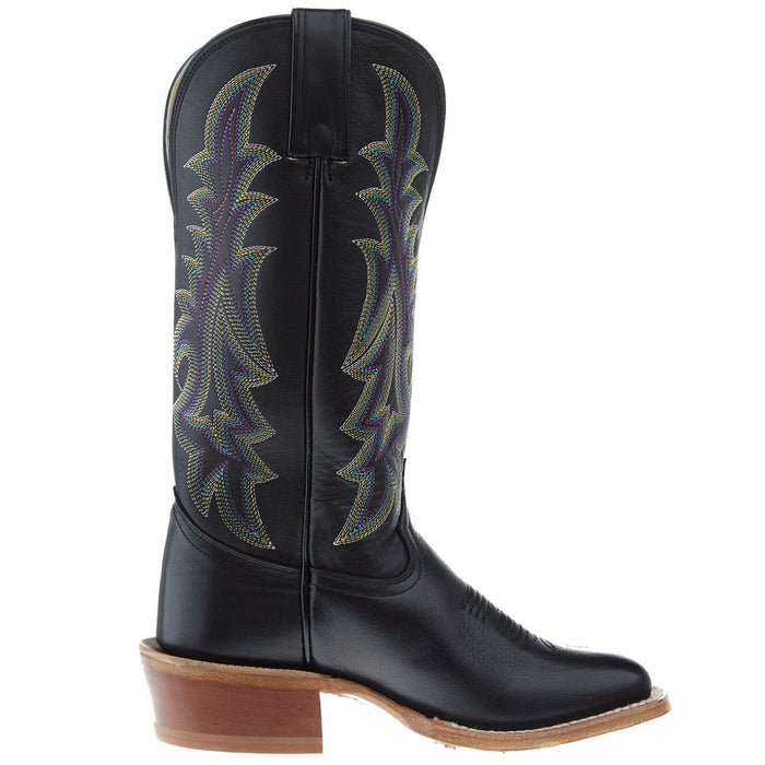 Tony Lama Women`s Estrella Black 13 In Black Top Cowgirl Boot