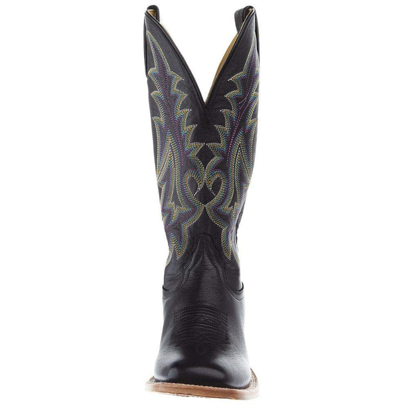 Tony Lama Women`s Estrella Black 13 In Black Top Cowgirl Boot