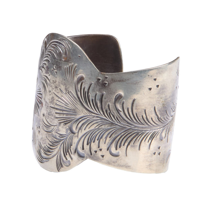 Barbosa Creations Silver Engraved Cuff