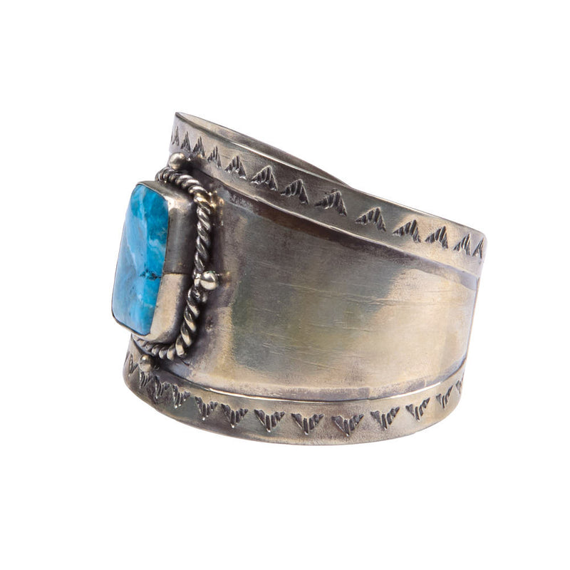 Barbosa Creations Kingman Blue Square Cuff