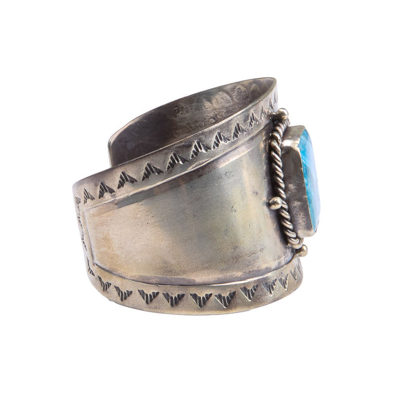 Barbosa Creations Kingman Blue Square Cuff