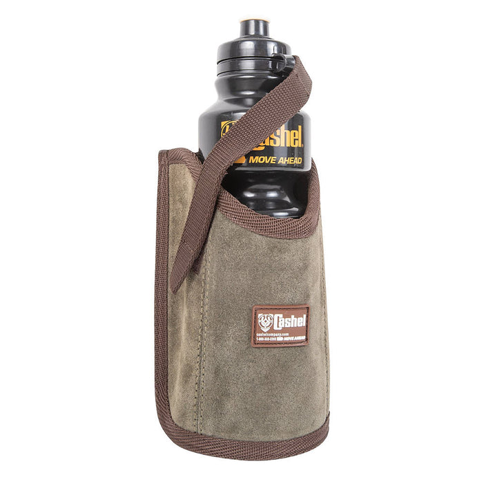 Cashel Company Olive Suede Leather Bottle Holder