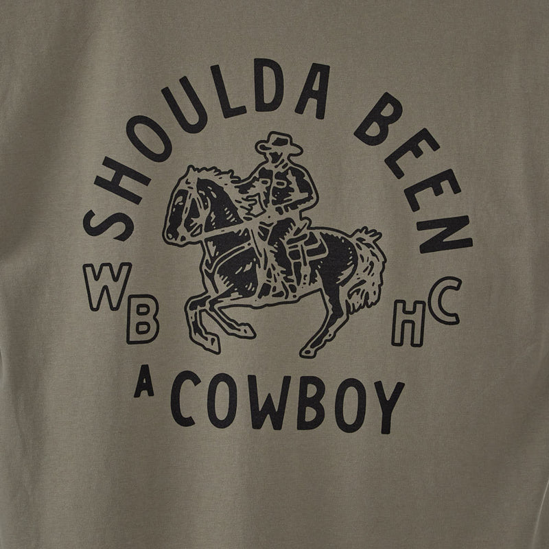 Whiskey Bent Hat Co Faded Shoulda Been A Cowboy Tee Shirt