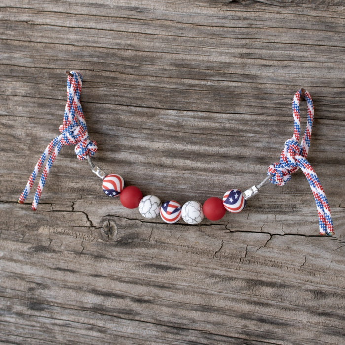 NRS 4th of July Silicone Beaded Curb Strap