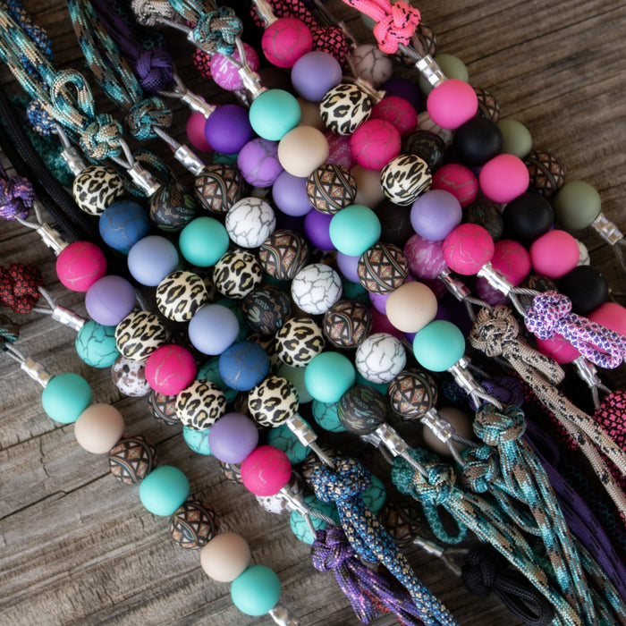 NRS Assorted Multi Colors Silicone Beaded Curb Strap
