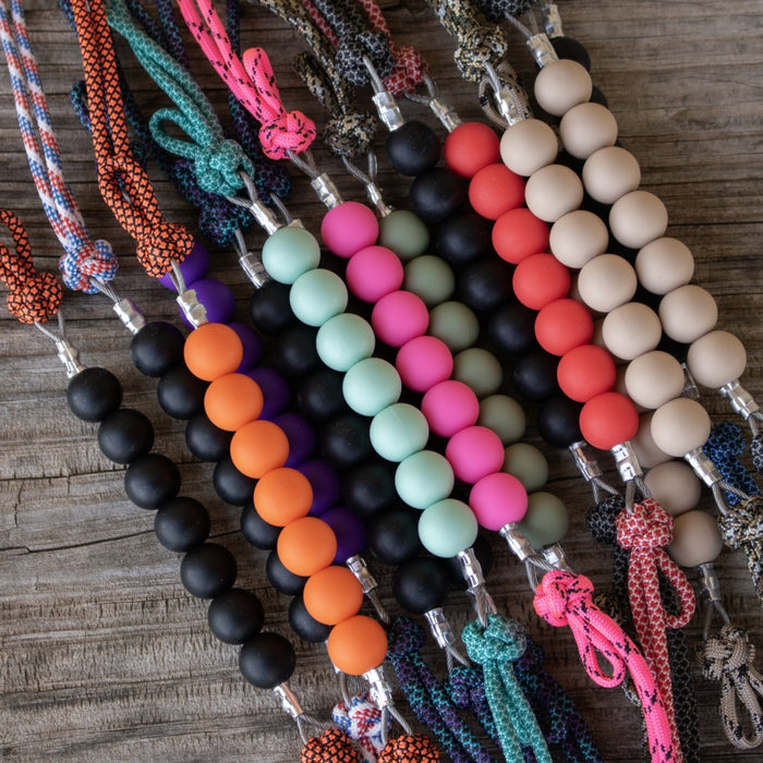 NRS Assorted Solid Colors Silicone Beaded Curb Strap