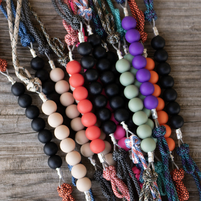 NRS Assorted Solid Colors Silicone Beaded Curb Strap