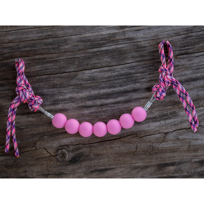 NRS Bubblegum Pink Silicone Beaded Curb Strap