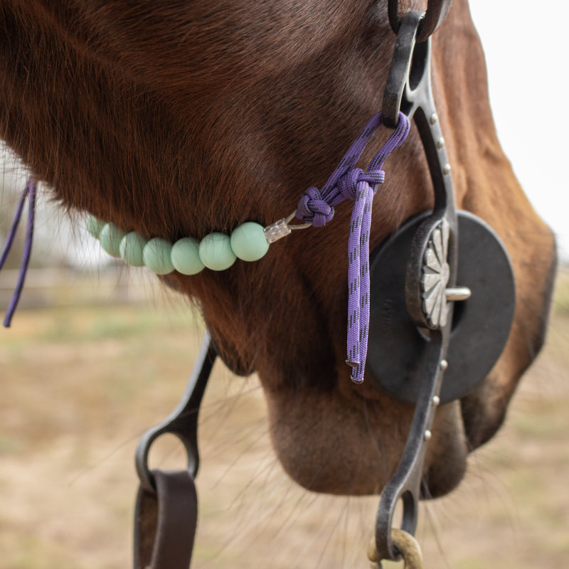 NRS Solid Mint Purple Diamond Silicone Beaded Curb Strap