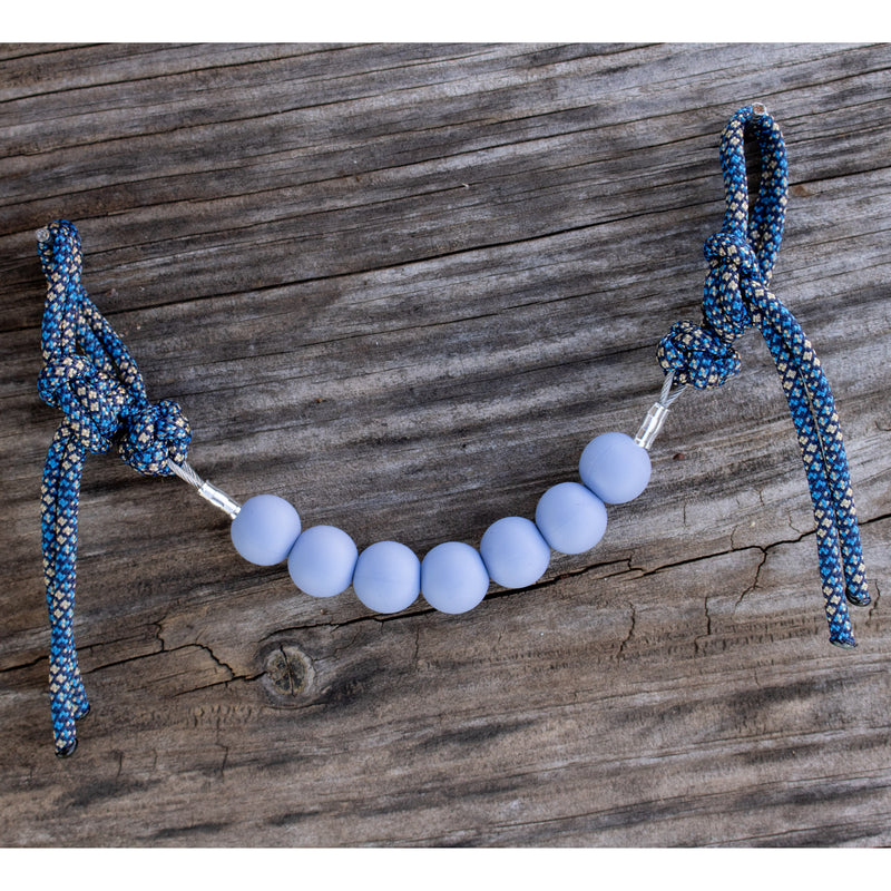 NRS Periwinkle Blue Silicone Beaded Curb Strap