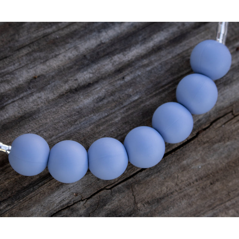 NRS Periwinkle Blue Silicone Beaded Curb Strap