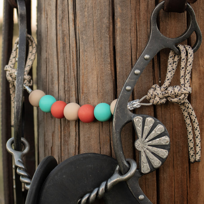 NRS South Western Silicone Beaded Curb Strap