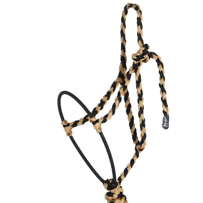 Special C Muletape Sand and Black Lariat Rope Noseband Muletape Halter