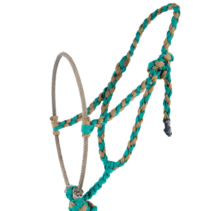 Special C Muletape Two Colored Lariat Rope Nose Muletape Halter with 8ft Lead Rope