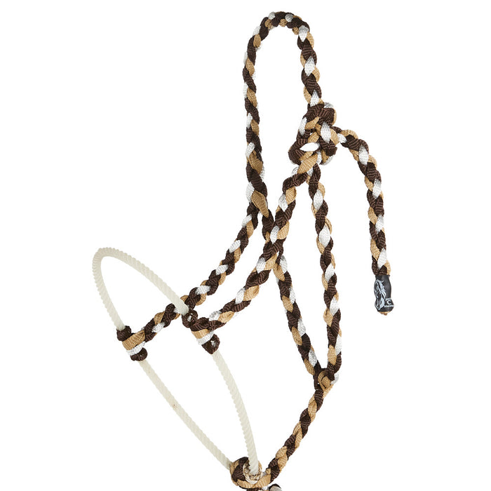 Special C Muletape Chocolate, Sand and White Lariat Rope Noseband Muletape Halter