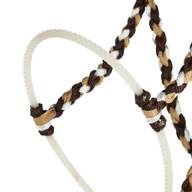 Special C Muletape Chocolate, Sand and White Lariat Rope Noseband Muletape Halter