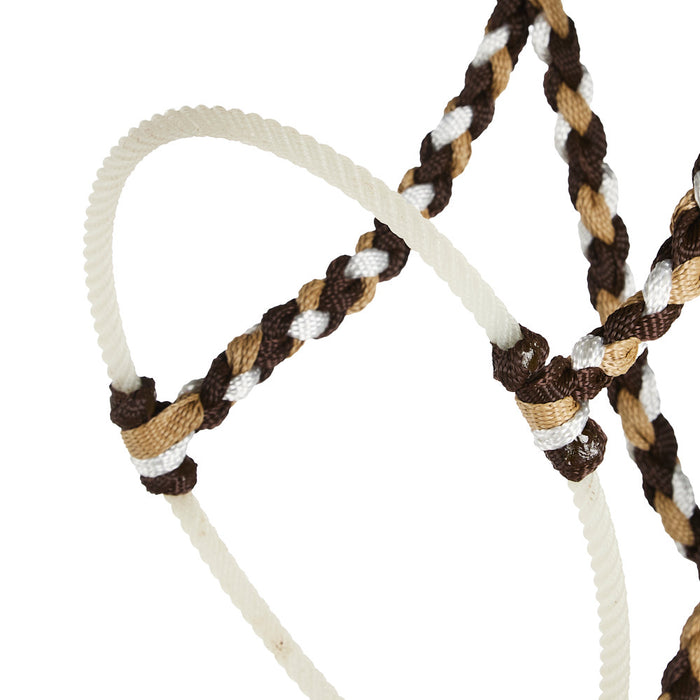 Special C Muletape Chocolate, Sand and White Lariat Rope Noseband Muletape Halter