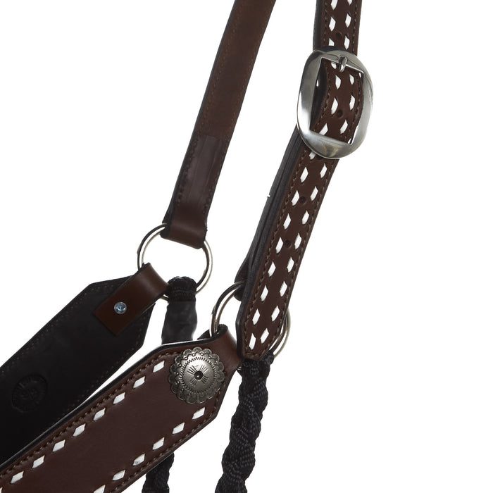 Special C Muletape Shotgun Rope Nose Black Muletape Halter with 8ft attached lead