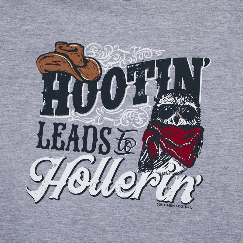 Southern Couture Women's Hootin' Leads To Hollerin' Tee Shirt
