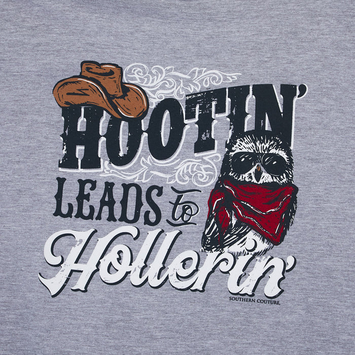 Southern Couture Women's Hootin' Leads To Hollerin' Tee Shirt
