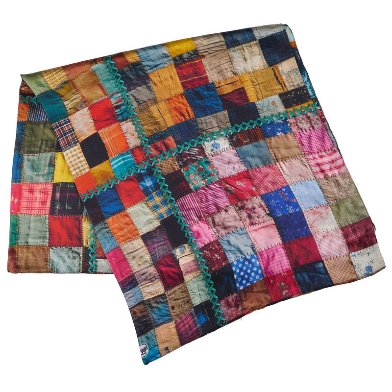 Fringe Scarves Crazy Quilt Long Tall