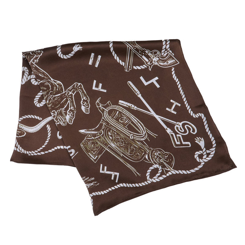 Fringe Scarves Brown Hi Yo Silver Shorty