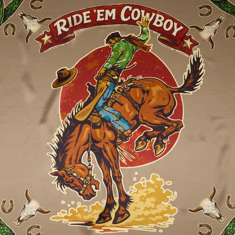 Fringe Scarves Brown Ride 'Em Cowboy Long Tall