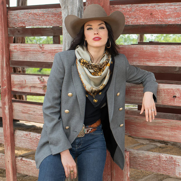 Fringe Scarves Saddle Up Taupe Long Tall