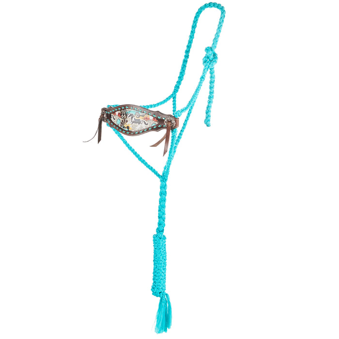 Schulz Equine Route 66 Bronc Noseband Braided Rope Horse Halter