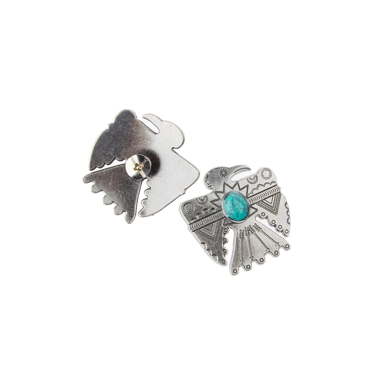 Schulz Equine 2 Pack 1.5in Silver Thunderbird Screwback Conchos