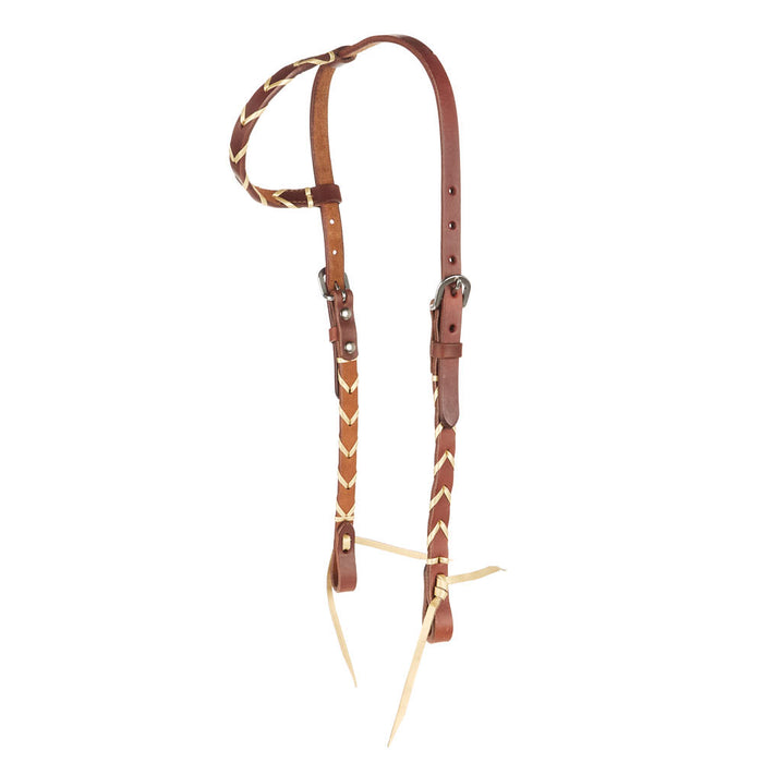 Rafter T Ranch Company Metallic Gold Laced Single Ear Headstall